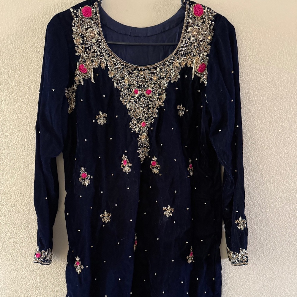 Pakistani/Indian Velvet Dress